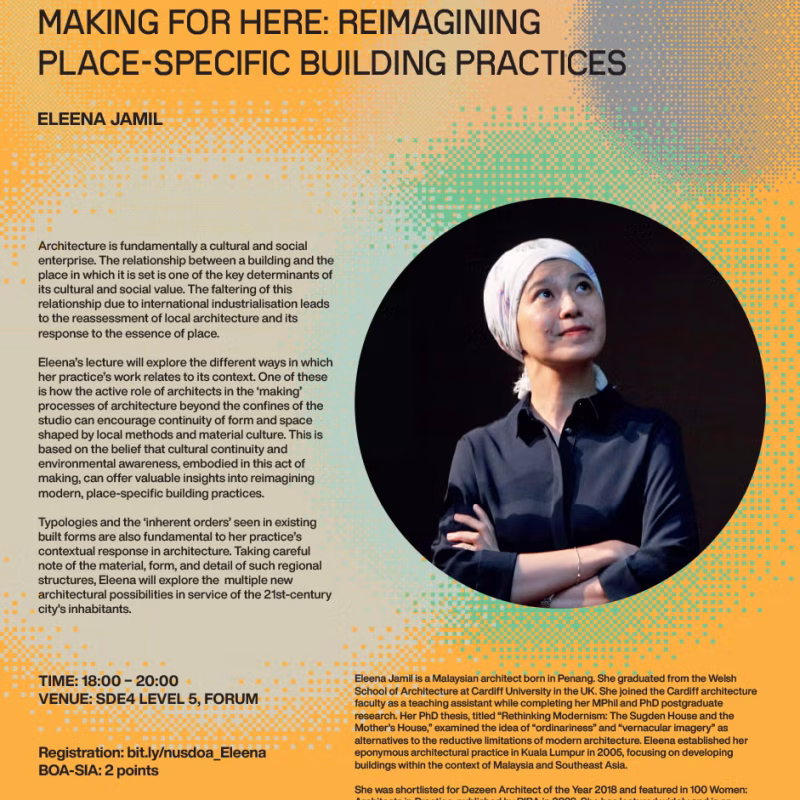 Making for Here Lecture at the NUS